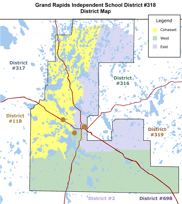 ISD 318 Elementary School Boundaries